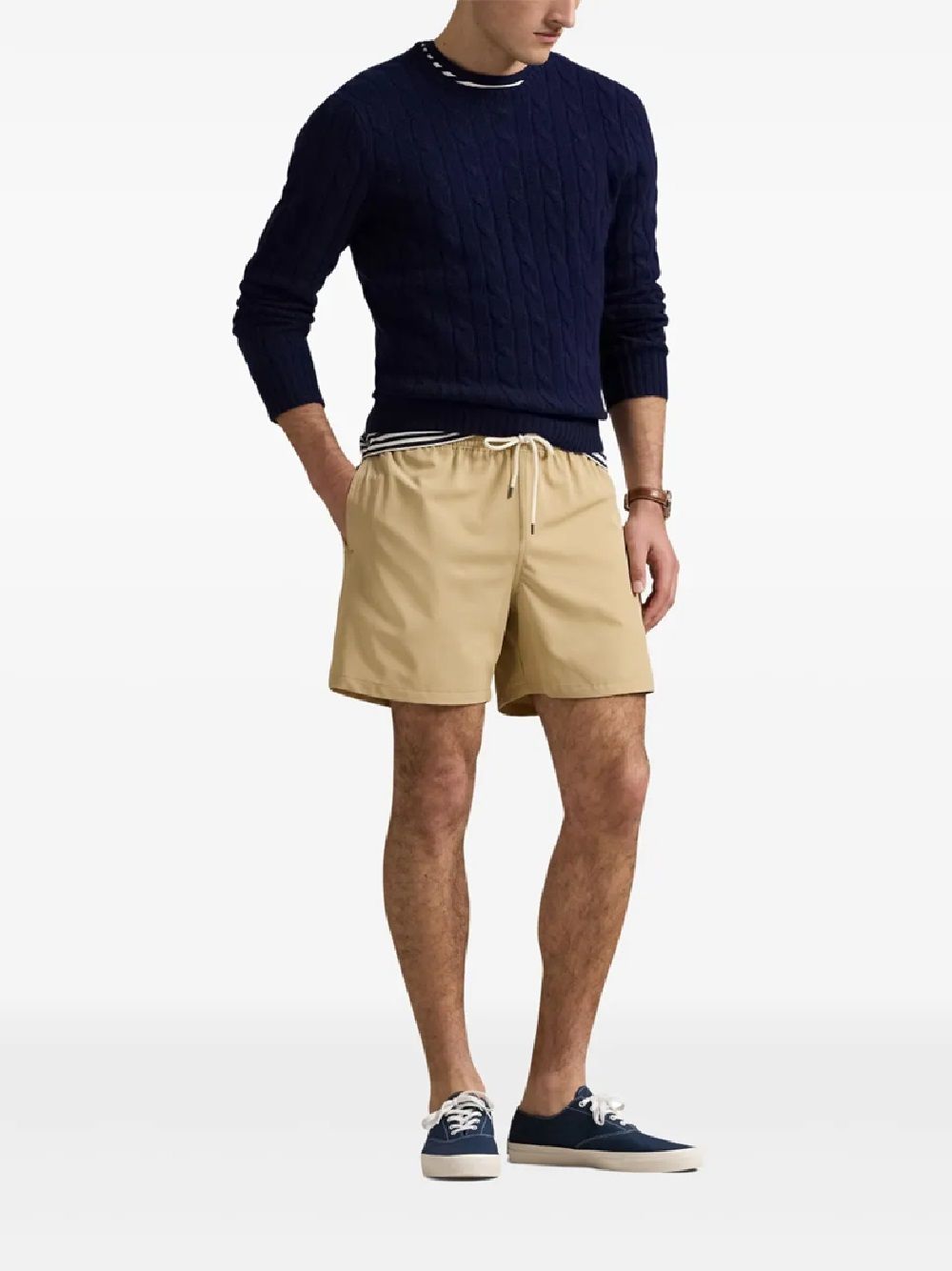 ハーフ・ショートパンツ Ralph Lauren SS25 TRAVELER MID TRUNK (710957782 009) Ralph Lauren SS25 Traveler Mid Trunk - Premium Men's Beachwear